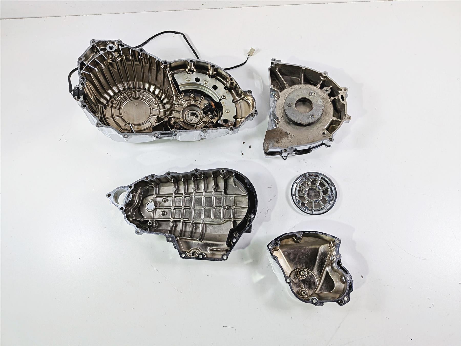 2008 Yamaha XV1900 Roadliner S Chrome Engine Motor Cover Set 1D7-15411-00 {{ shop.shopifyCountryName }} - Mototech271