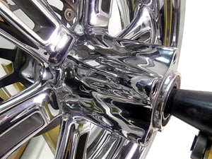 2011 Victory Cross Country Front Rear Chrome Cast Wheel Rim Set 1521383 1521384