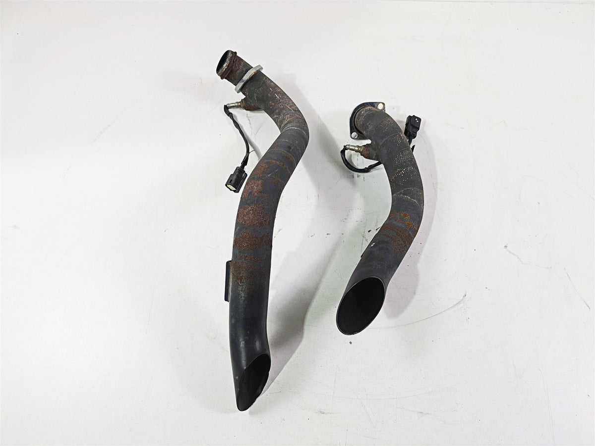 2021 Harley Softail FXST Standard Drag Pipe Exhaust System + o2 Sensors {{ shop.shopifyCountryName }} - Mototech271