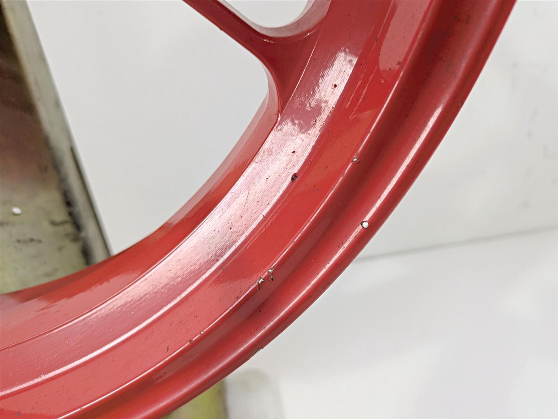 2017 Aprilia RSV 1100 Tuono V4 Factory Straight 17x3.5 Front Wheel Rim 2B002105 {{ shop.shopifyCountryName }} - Mototech271