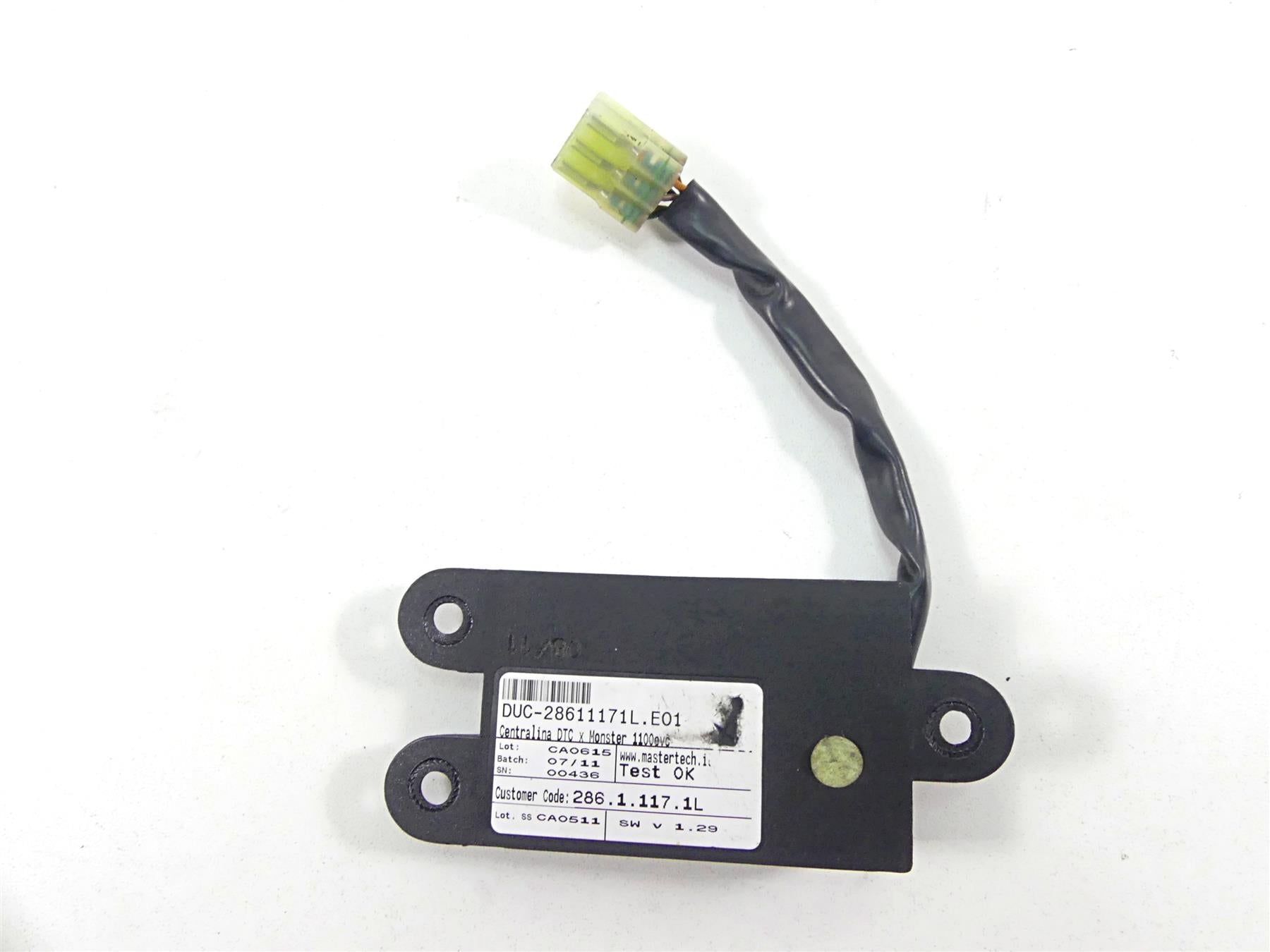 2012 Ducati Monster 1100 EVO Traction Control Module Unit Dtc 28611171L {{ shop.shopifyCountryName }} - Mototech271