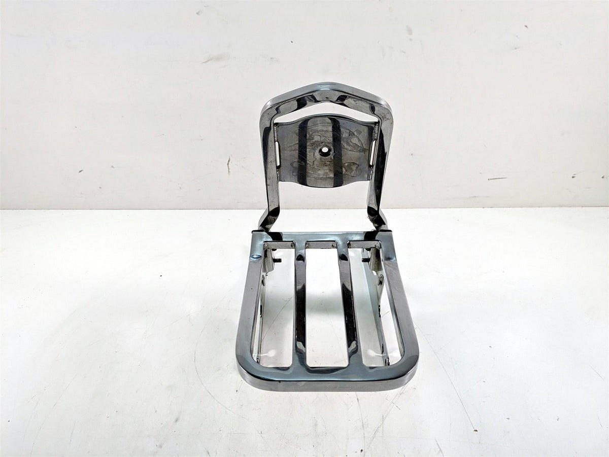 2000 Harley Dyna FXDL Low Rider Rear Chrome Sissy Bar Backrest Luggage Six Pack Rack {{ shop.shopifyCountryName }} - Mototech271