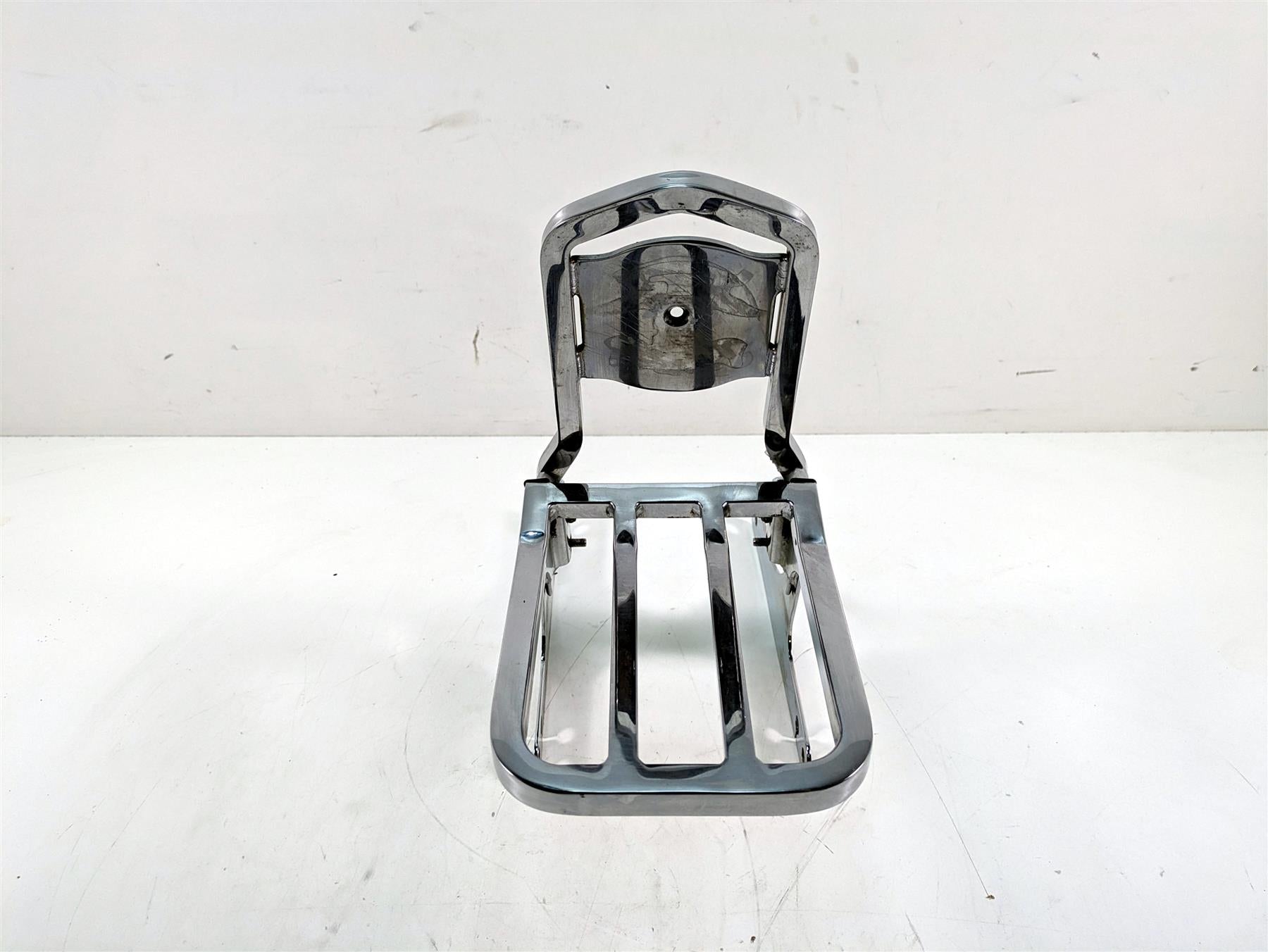 2000 Harley Dyna FXDL Low Rider Rear Chrome Sissy Bar Backrest Luggage Six Pack Rack {{ shop.shopifyCountryName }} - Mototech271