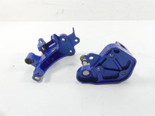 Load image into Gallery viewer, 2008 Harley FXCWC Softail Rocker C Front Blue Forward L+R Footpeg Mount 33751-08
