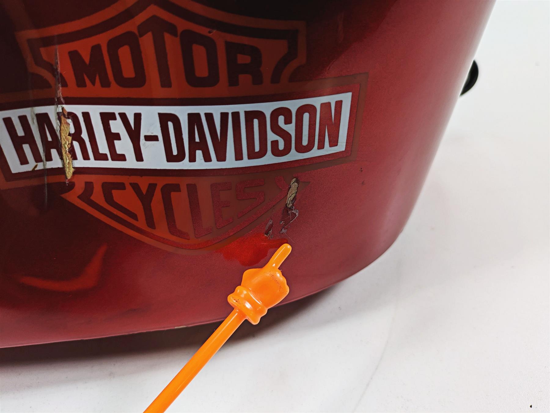 1986 Harley Sportster XLH 883 Fuel Gas Petrol Tank Candy Red - Read 61023-83D {{ shop.shopifyCountryName }} - Mototech271