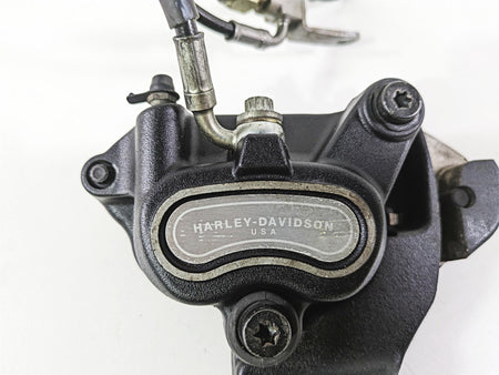 2008 Harley FLSTC Softail Heritage Rear Brake Caliper + Bracket & Line 40908-08 {{ shop.shopifyCountryName }} - Mototech271