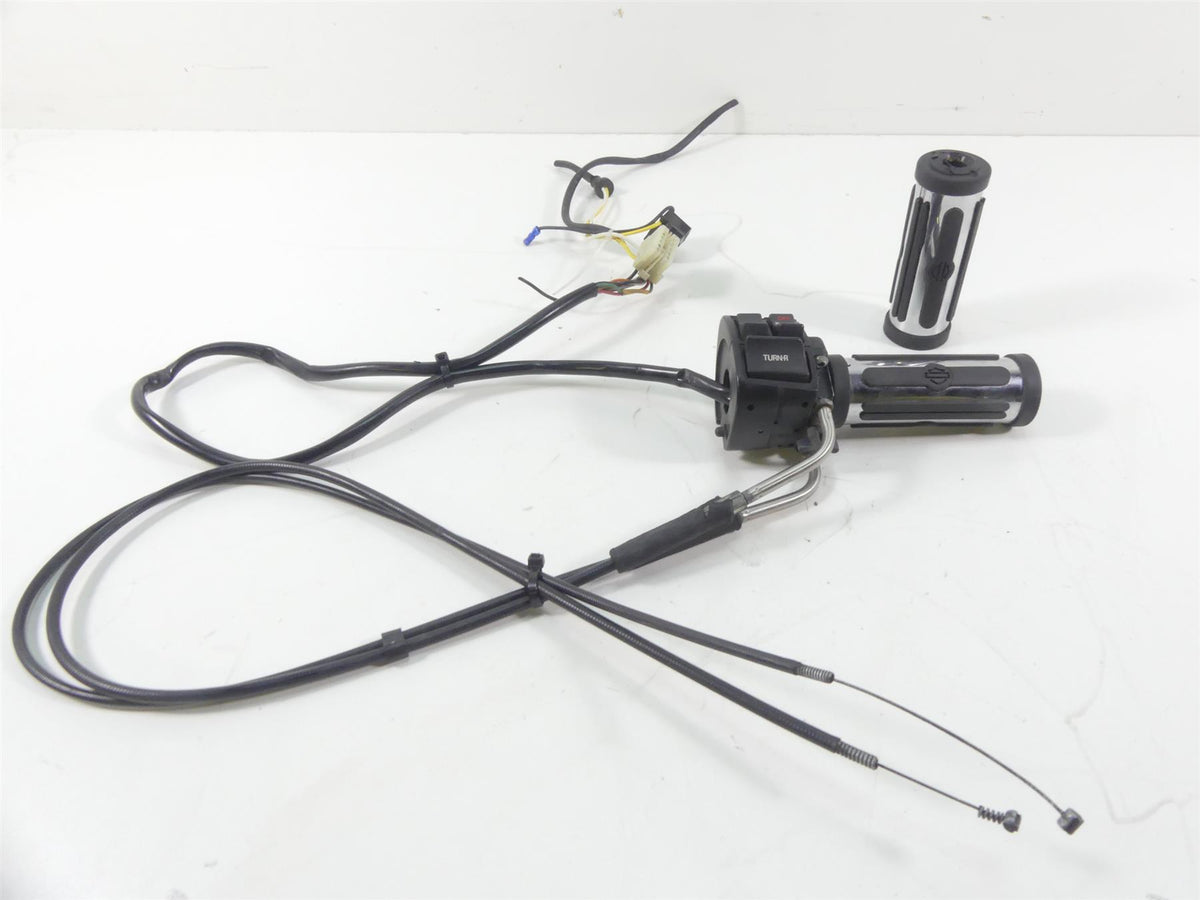 1993 Harley FXSTS Softail Springer Right Control Switch + Throttle Grip 70219-87 {{ shop.shopifyCountryName }} - Mototech271