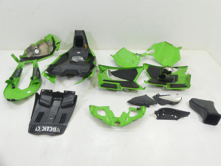 2017 Arctic Mountain Cat M8000 153 Green Plastics Fairing Cover Cowl Set {{ shop.shopifyCountryName }} - Mototech271
