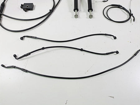 2015 Harley FXDF Dyna Fat Bob Handlebar Handle Bar 14" Tall & Cables {{ shop.shopifyCountryName }} - Mototech271