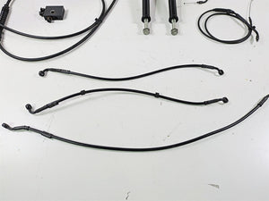 2015 Harley FXDF Dyna Fat Bob Handlebar Handle Bar 14" Tall & Cables