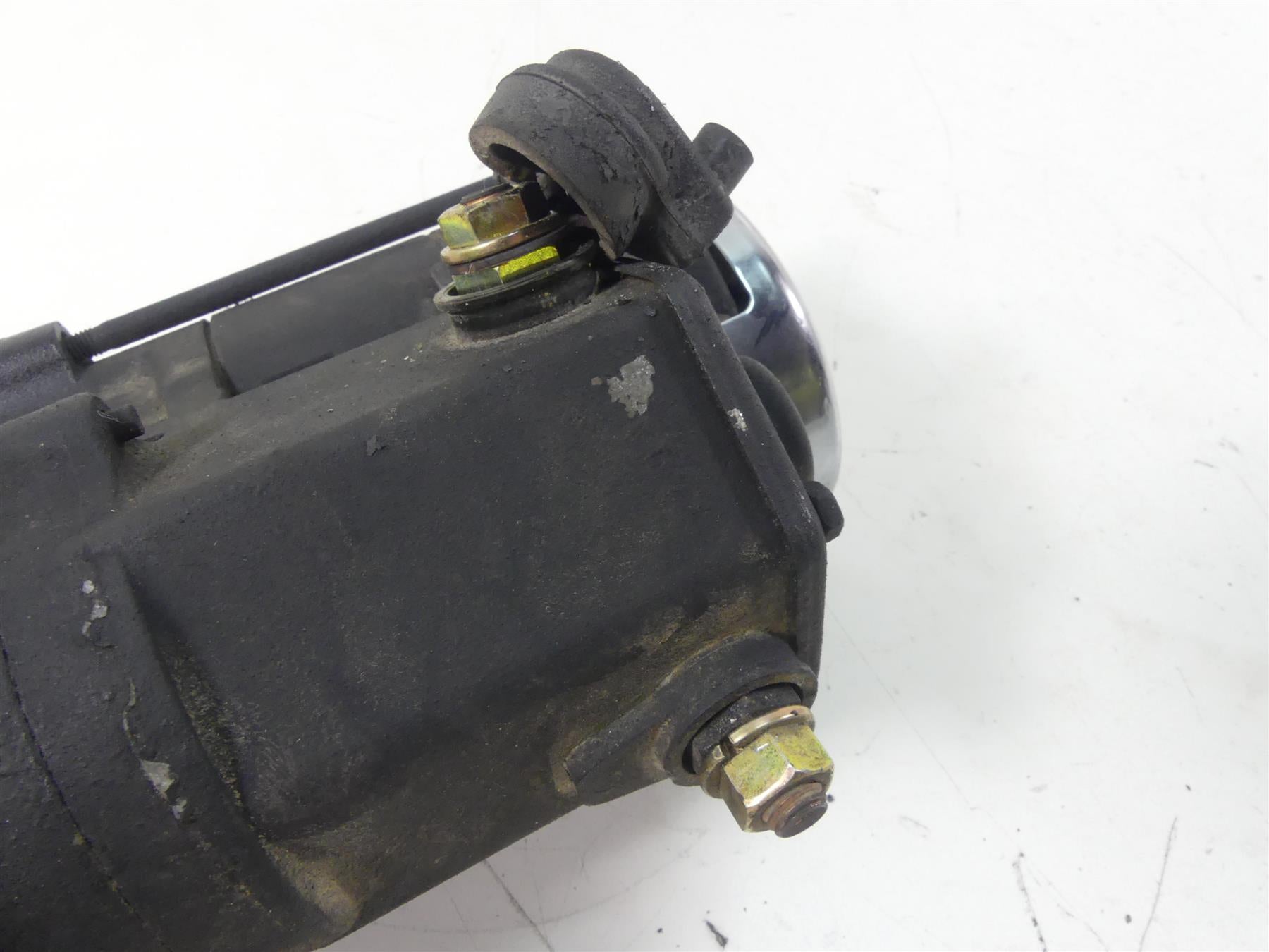 2002 Harley Softail FXSTDI Deuce Engine Starter Motor + Chrome Cover 31553-94B {{ shop.shopifyCountryName }} - Mototech271