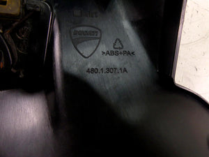 2013 Ducati Diavel Red Upper Front Cover Fairing & Ignition Button 48013071A | Mototech271