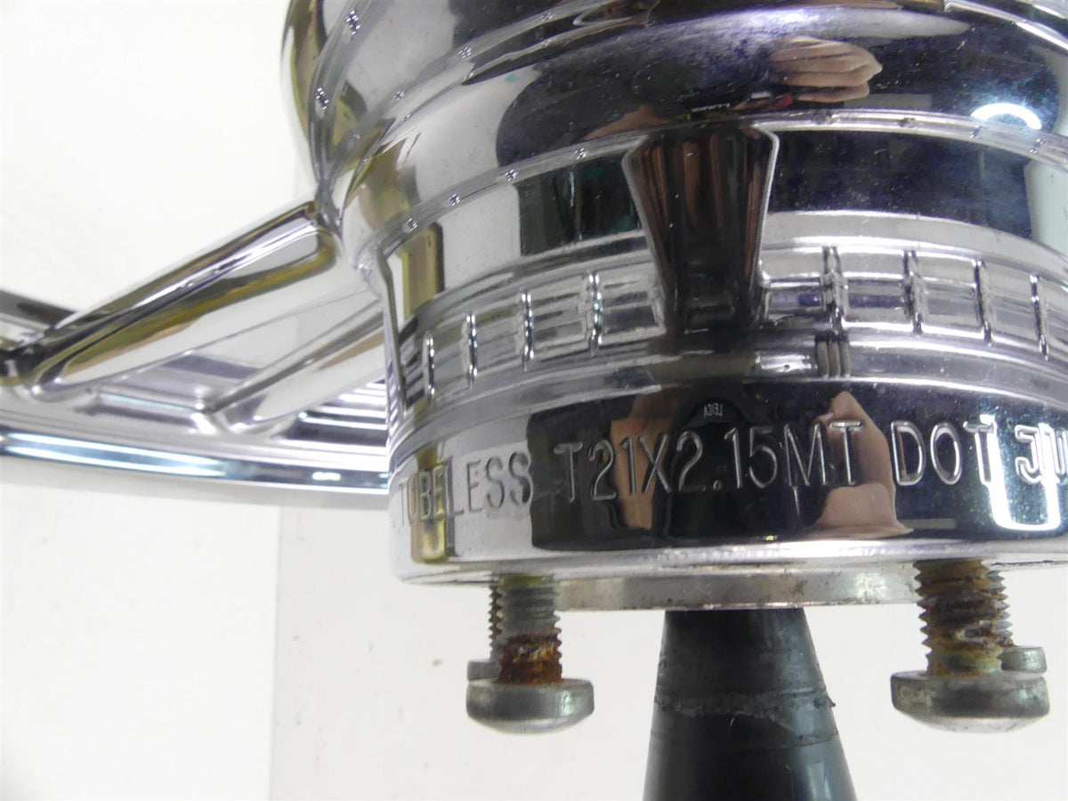 2004 Harley Softail FXSTD SE CVO Deuce Front Chrome Wheel Rim 21x2.15 44624-03 {{ shop.shopifyCountryName }} - Mototech271