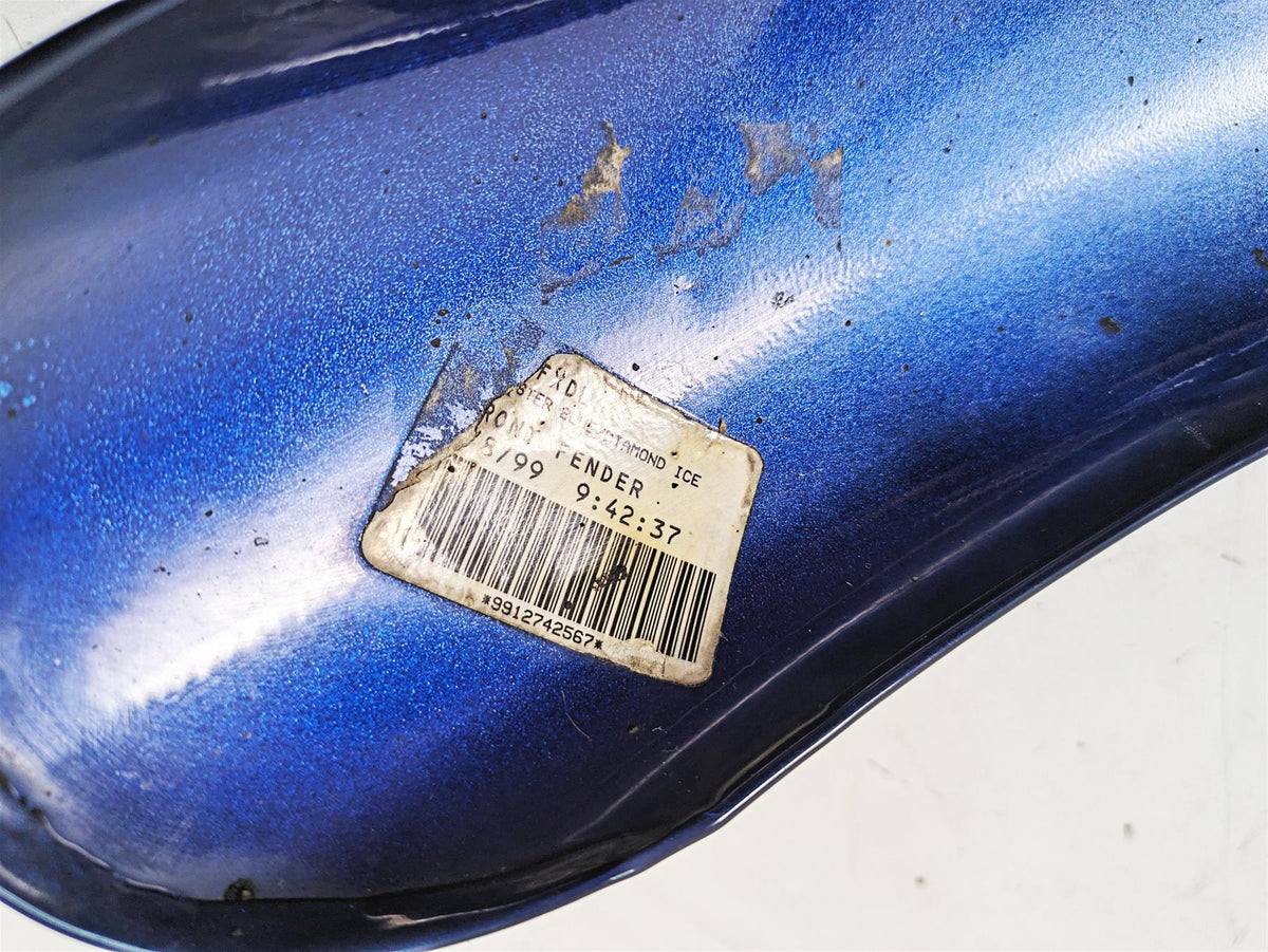 1999 Harley Dyna FXDL Low Rider Front Fender Blue Diamond Ice 58998-83E {{ shop.shopifyCountryName }} - Mototech271