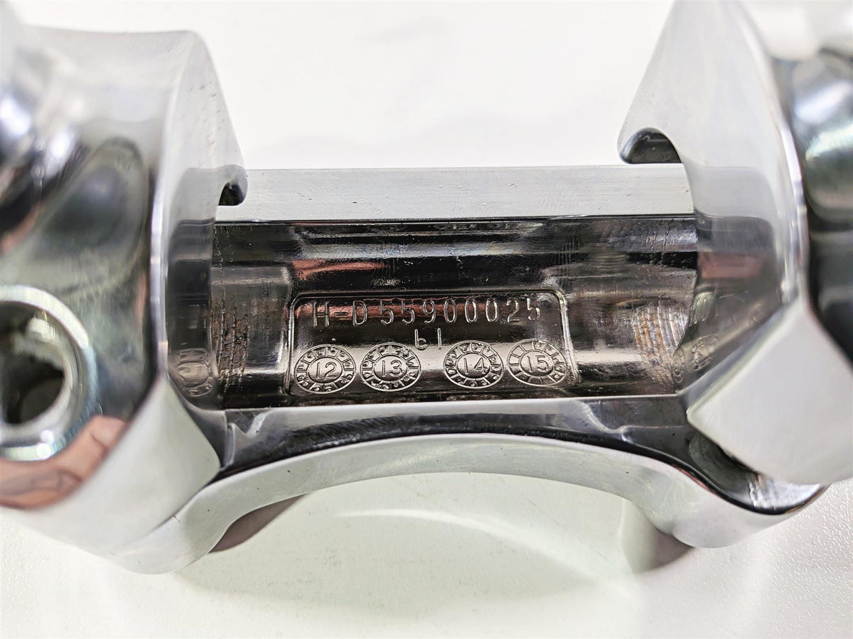 2011 Harley FXDF Dyna Fat Bob Chrome Milwaukee Handlebar Riser Clamps 55900025 {{ shop.shopifyCountryName }} - Mototech271