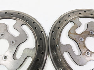2010 Harley Touring FLHX Street Glide Front Brake Disc Rotor Set 41809-08A