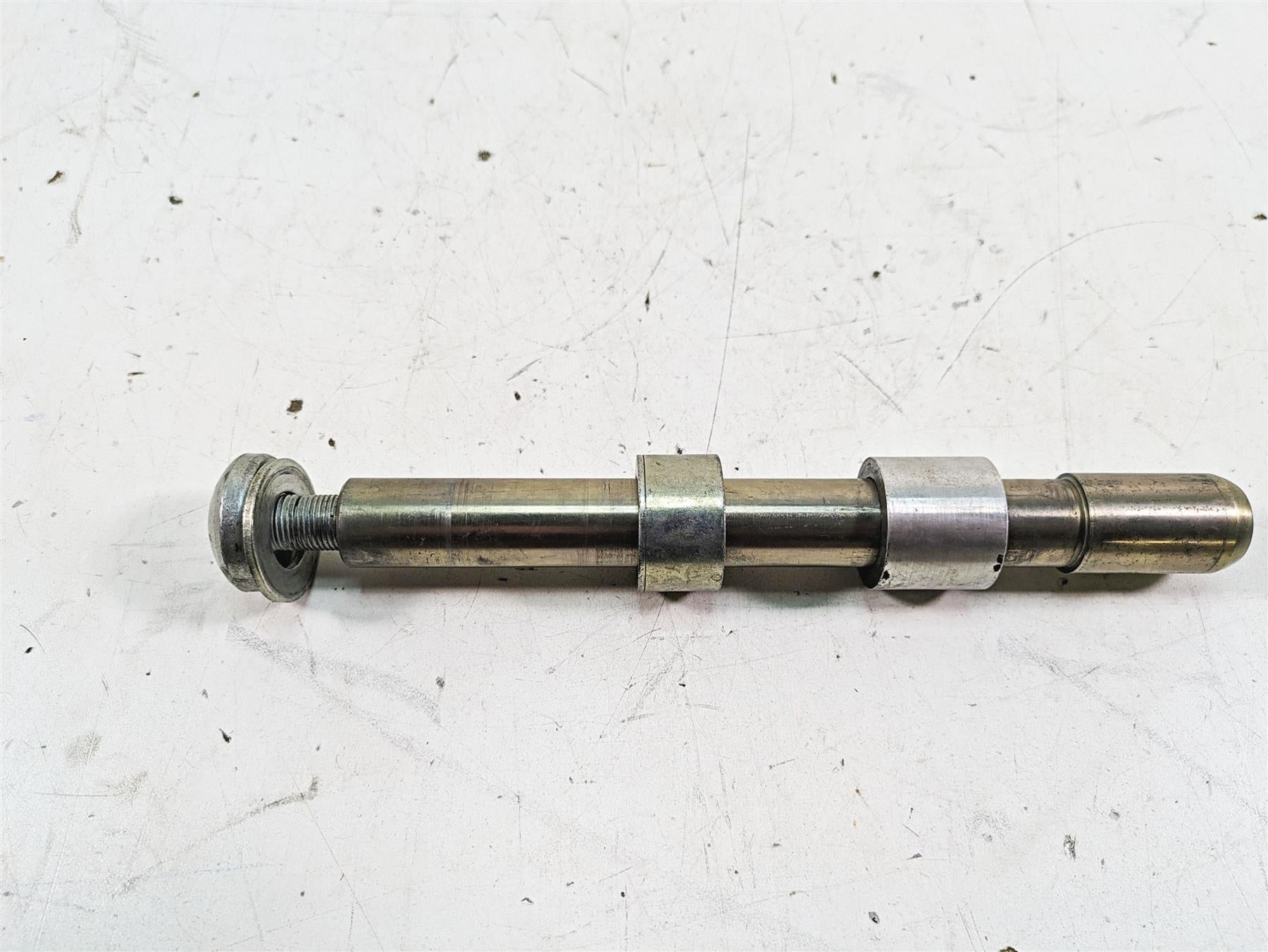 2009 Harley FXCWC Softail Rocker C Front Axle Wheel Spindle 25mm 41348-08 {{ shop.shopifyCountryName }} - Mototech271
