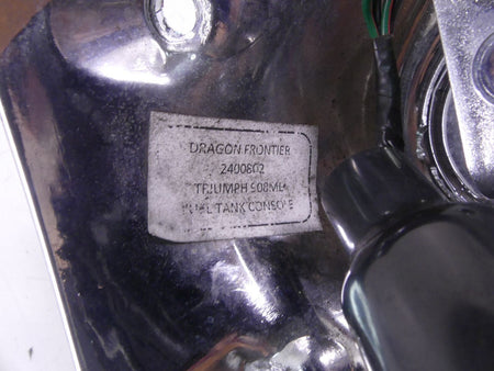 2013 Triumph America EFI Fuel Tank Console Cover & Instrument Lights T2400802 {{ shop.shopifyCountryName }} - Mototech271