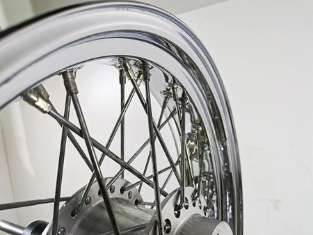 2002 Honda VTX1800 Retro Straight 17x3.5 Spoke Front Wheel Rim 44650-MCV-A11 {{ shop.shopifyCountryName }} - Mototech271
