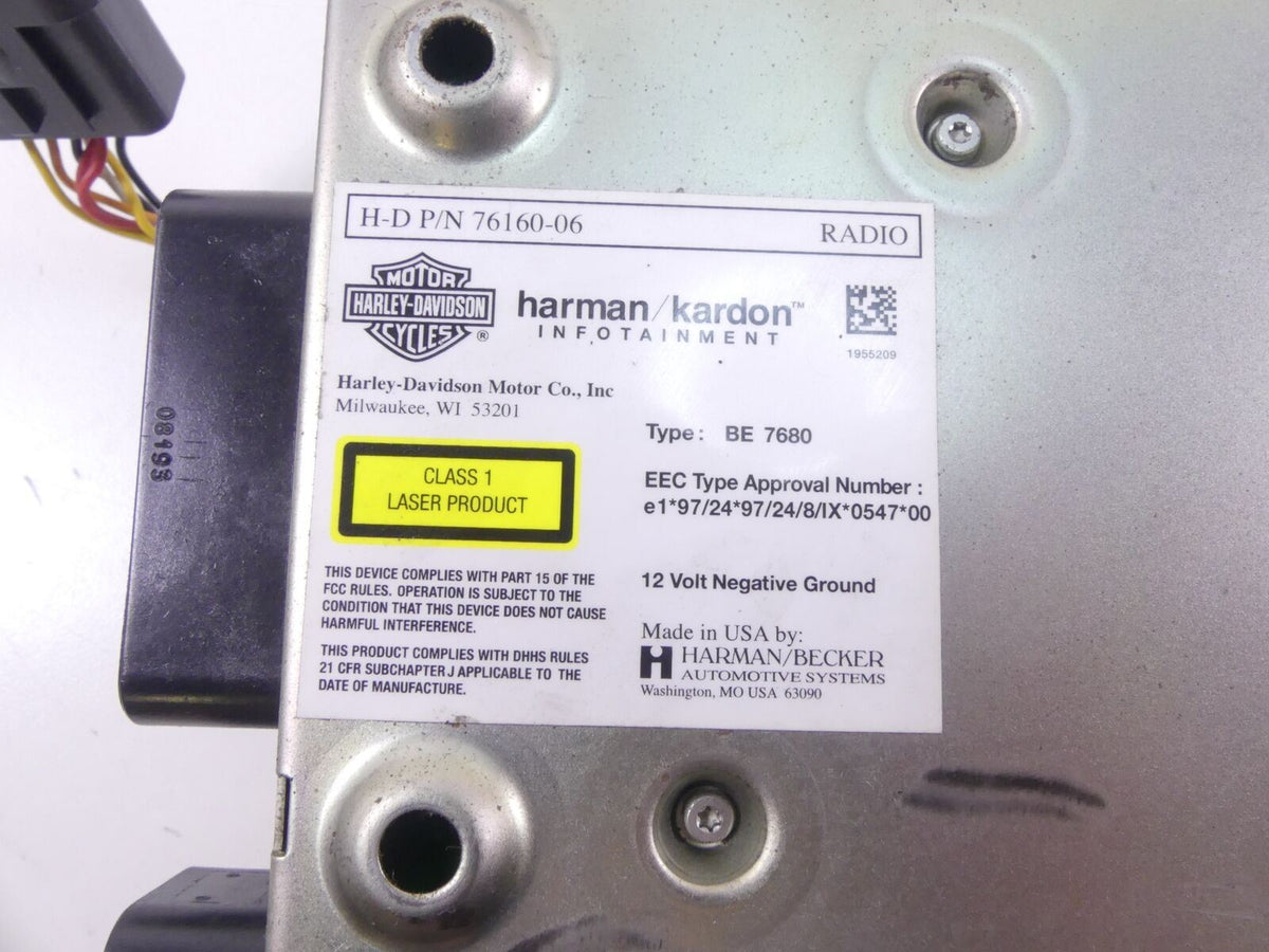 2009 Harley Touring FLHTCU Electra Glide Harman Cardon Radio & Cb Module 76160-0 {{ shop.shopifyCountryName }} - Mototech271