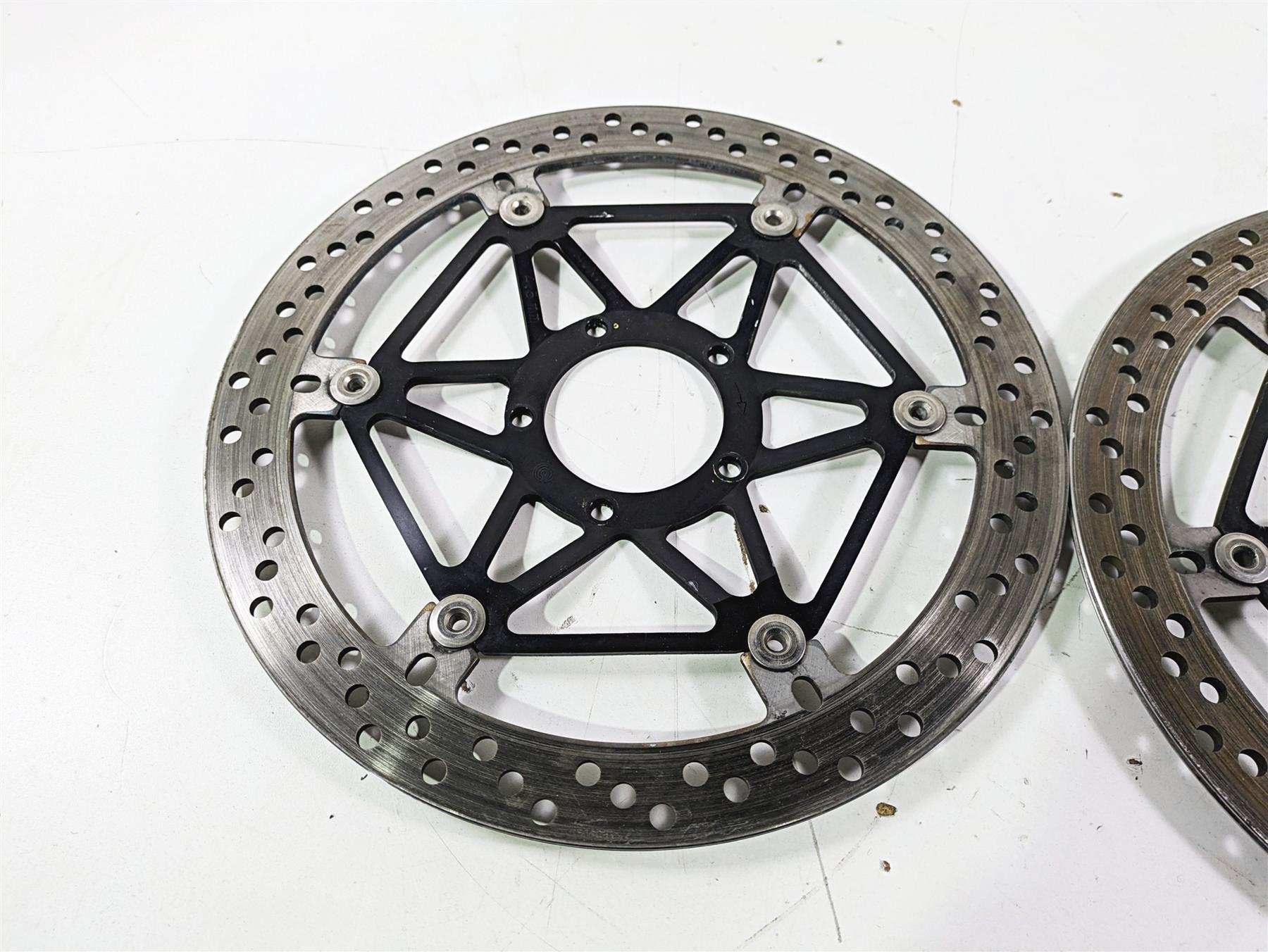 2008 Ducati SBK 1098 S Brembo Front Brake Rotor Disc Set 49240901A 71311973A {{ shop.shopifyCountryName }} - Mototech271