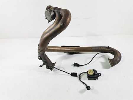 2013 Ducati Hyperstrada 821 Exhaust Header & Servo Motor Set -Dents 57013291B {{ shop.shopifyCountryName }} - Mototech271