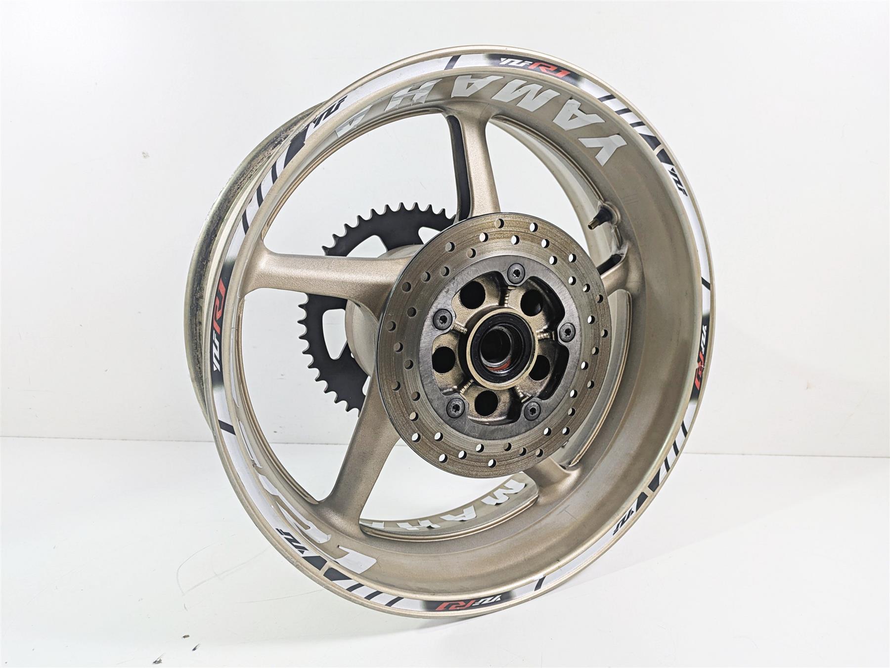 2014 Yamaha YZFR1 R1 RN22 Rear Wheel Rim 17x6 .3mm Runout -Small Dent 5VY-25338 {{ shop.shopifyCountryName }} - Mototech271