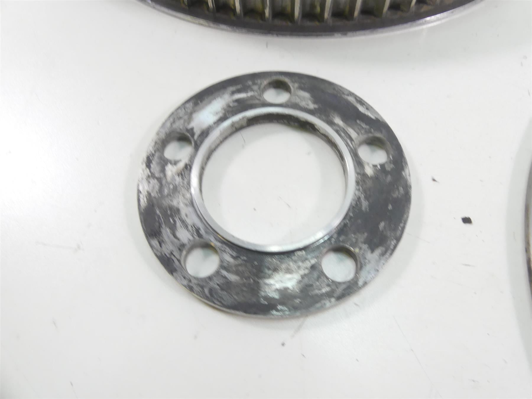 2004 Harley FXDWGI Dyna Wide Glide American Wire Chrome Pulley Brake Rotor Set {{ shop.shopifyCountryName }} - Mototech271