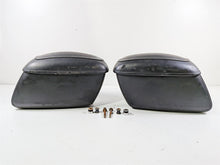 Load image into Gallery viewer, 2012 Harley Softail FLSTF Fat Boy Saddlebag &amp; Mounts Leather Hard Bags 53061-00B
