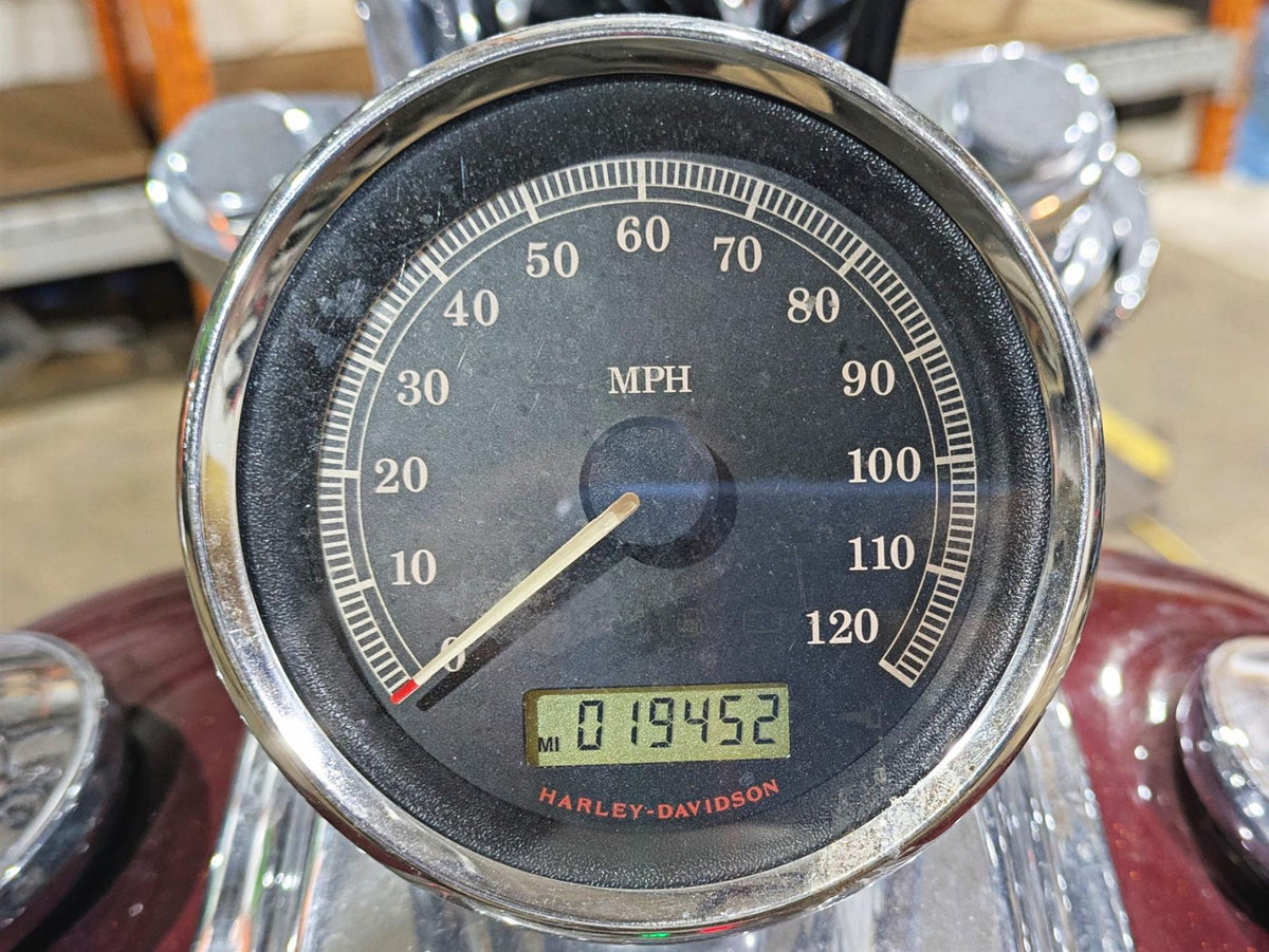 2009 Harley FXCWC Softail Rocker Speedometer Gauge Instrument -19k 67517-08 {{ shop.shopifyCountryName }} - Mototech271
