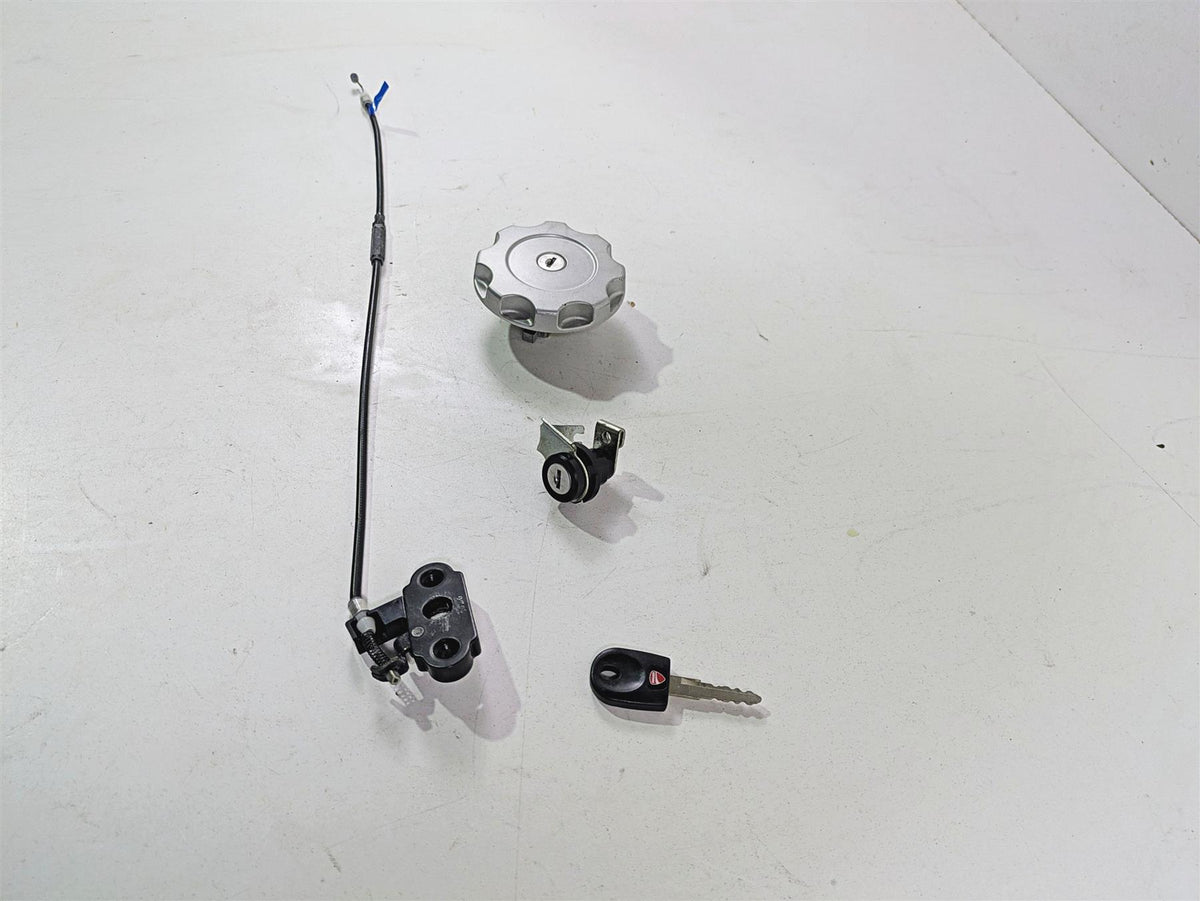 2013 Ducati Hypermotard 821 SP Fork Lock Key Fuel Tank Cap Set 89520182A {{ shop.shopifyCountryName }} - Mototech271