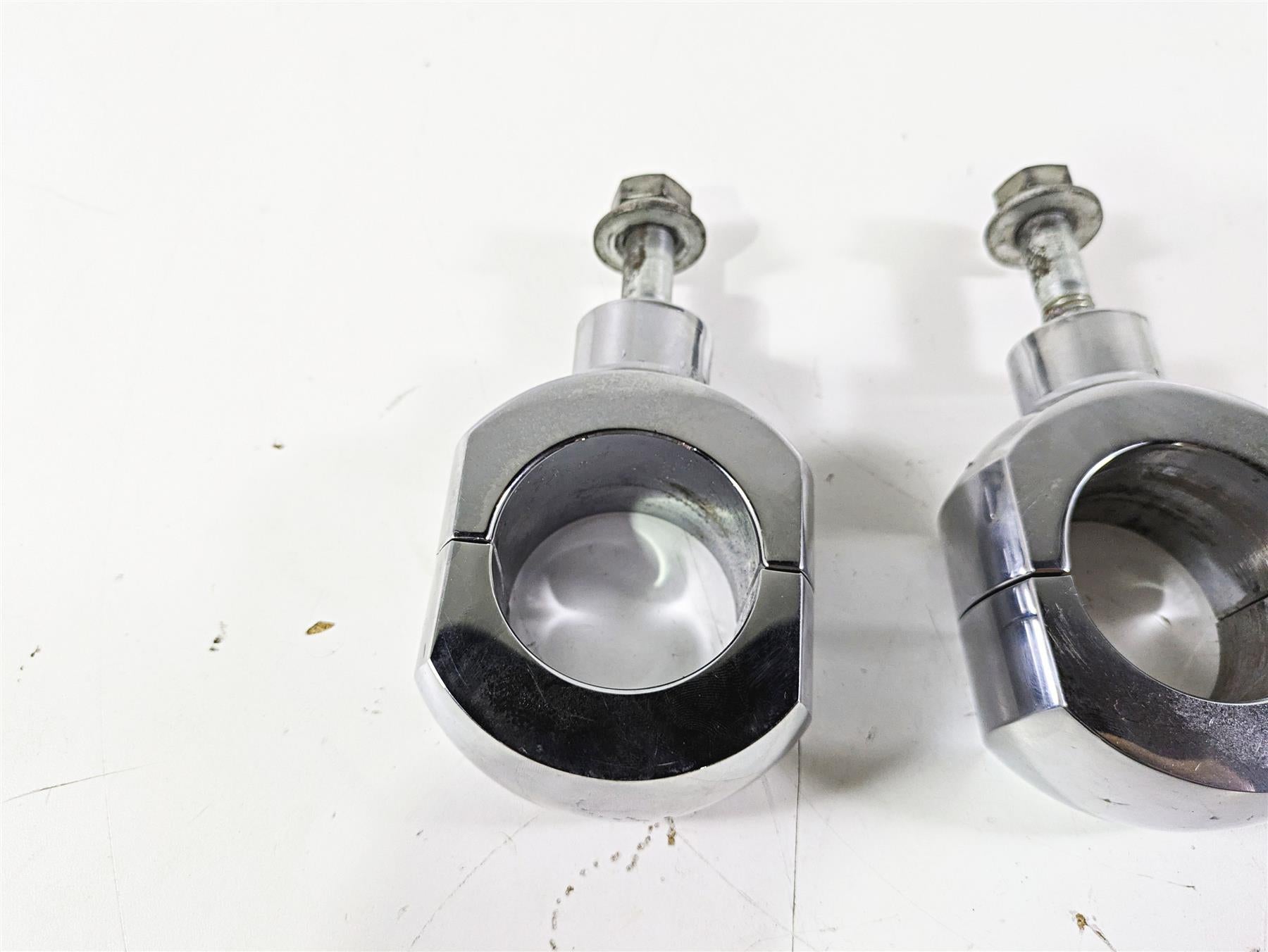 2003 Harley Softail FXSTDI Deuce 100th Aftermarket 2" Handlebar Riser Set {{ shop.shopifyCountryName }} - Mototech271