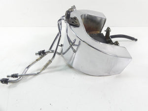 2004 Harley Softail FLSTFI Fat Boy Chrome Oil Tank Reservoir + Hoses 62498-00A