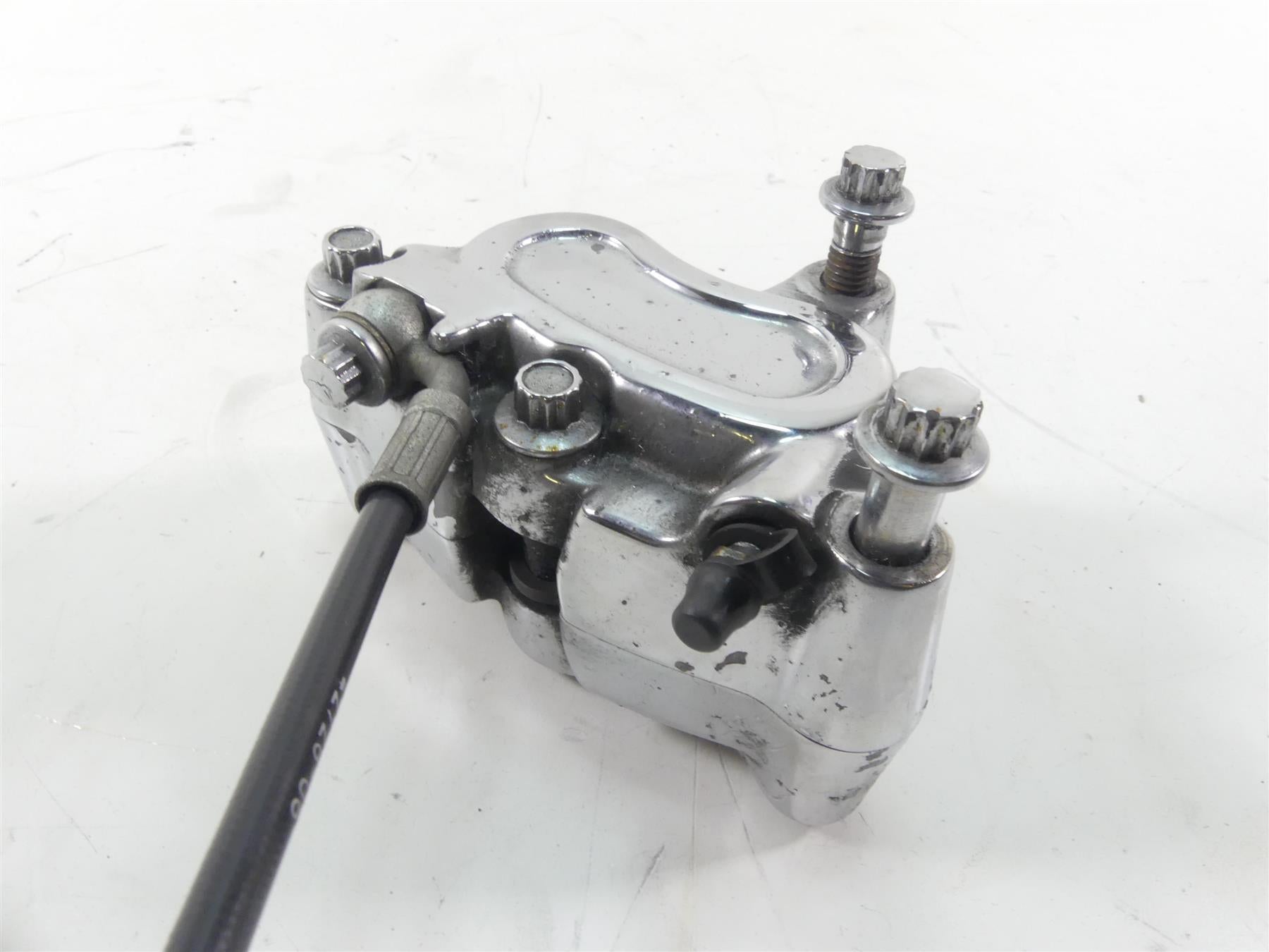 2009 Harley FXDL Dyna Low Rider Front Chrome Pitted Brake Caliper 44046-08 {{ shop.shopifyCountryName }} - Mototech271