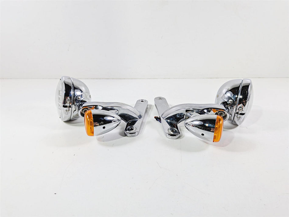 2014 Harley Touring FLHTK Electra Glide Front Spot Light Blinker Set 68000021 68000022-Mototech271