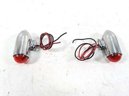 1999 Harley Touring FLHTC Electra Glide Trunk Side Light Lamp Chrome Set {{ shop.shopifyCountryName }} - Mototech271