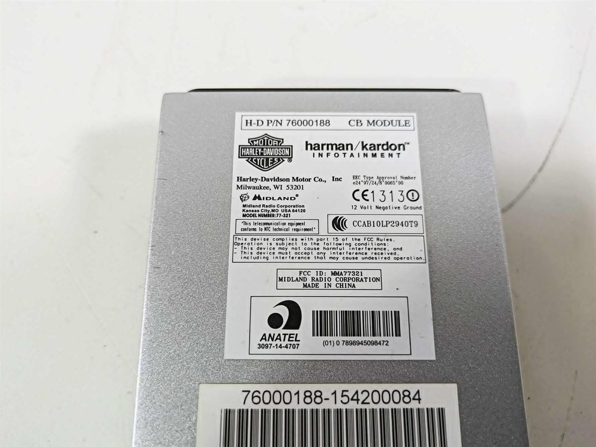 2017 Harley Touring FLHTKSE CVO E-Glide Cb Comm Control Module Ecm 76000188 {{ shop.shopifyCountryName }} - Mototech271