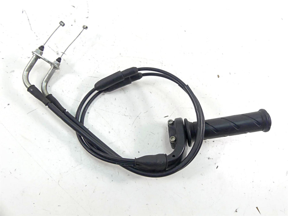 2013 Ducati Diavel Red Throttle Grip Handle Cables Set 65420161A {{ shop.shopifyCountryName }} - Mototech271