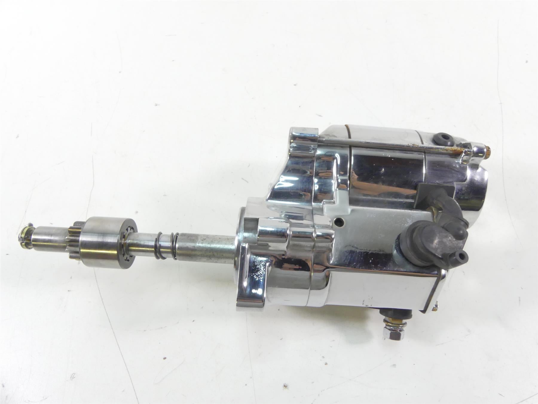 2005 Harley FXDWGI Dyna Wide Glide Engine Starter Motor Chrome - Read 31553-94B {{ shop.shopifyCountryName }} - Mototech271