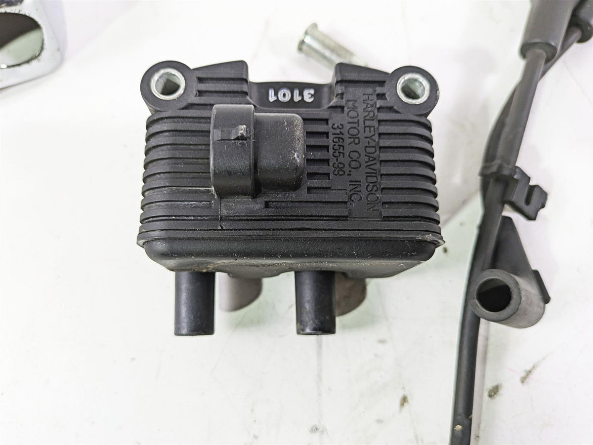 2002 Harley Dyna FXDL Low Rider Ignition Coil Wires Plugs 31655-99 {{ shop.shopifyCountryName }} - Mototech271