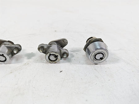 1999 Harley Touring FLHTC Electra Glide Tank Lid Bag Locks & 3 Keys 61029-92A {{ shop.shopifyCountryName }} - Mototech271