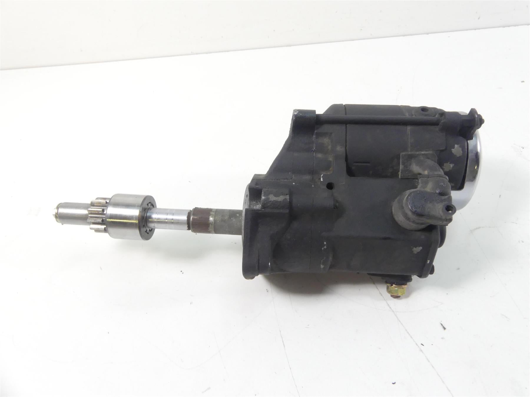 2002 Harley Softail FXSTDI Deuce Engine Starter Motor + Chrome Cover 31553-94B {{ shop.shopifyCountryName }} - Mototech271