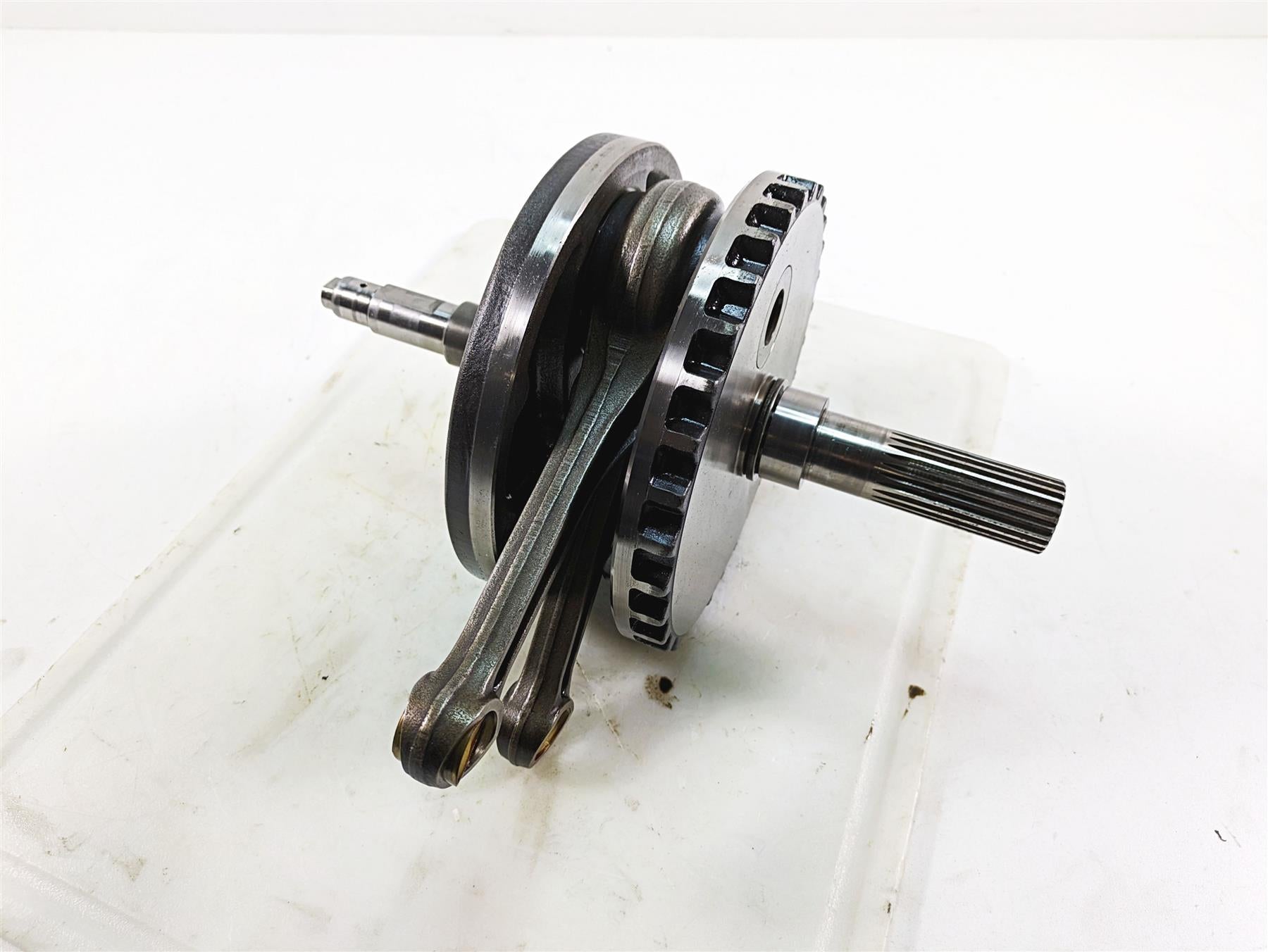2009 Harley FXDC Dyna Super Glide Custom Crank Shaft Flywheel - Read 24100021 {{ shop.shopifyCountryName }} - Mototech271