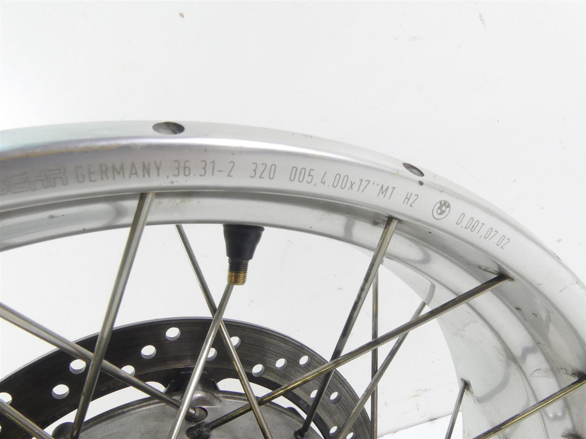 2003 BMW R1150 GS R21 Straight Rear Wheel Rim 17x4 Integral Abs 36318563893 {{ shop.shopifyCountryName }} - Mototech271