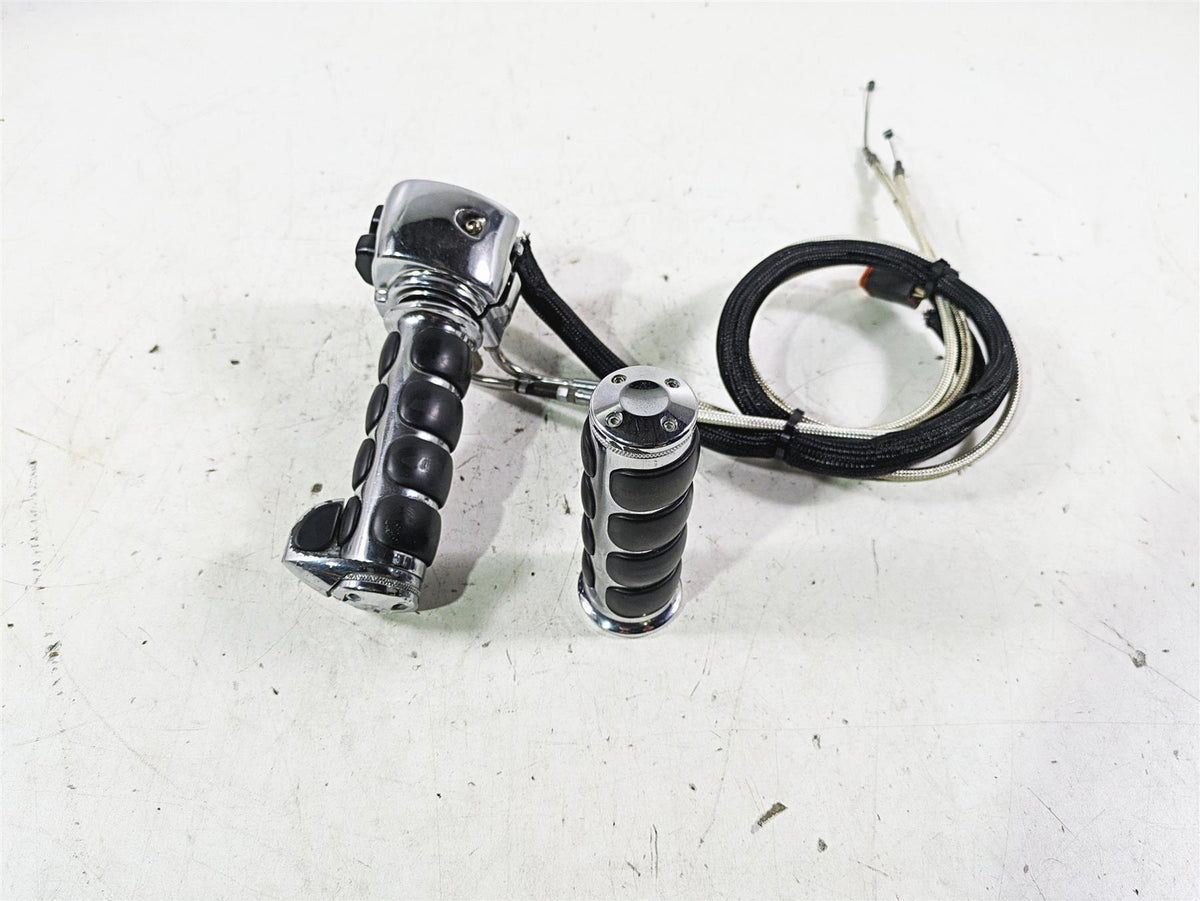 2002 Harley FLSTC Softail Heritage Right Chrome Hand Control Switch 71684-06A {{ shop.shopifyCountryName }} - Mototech271