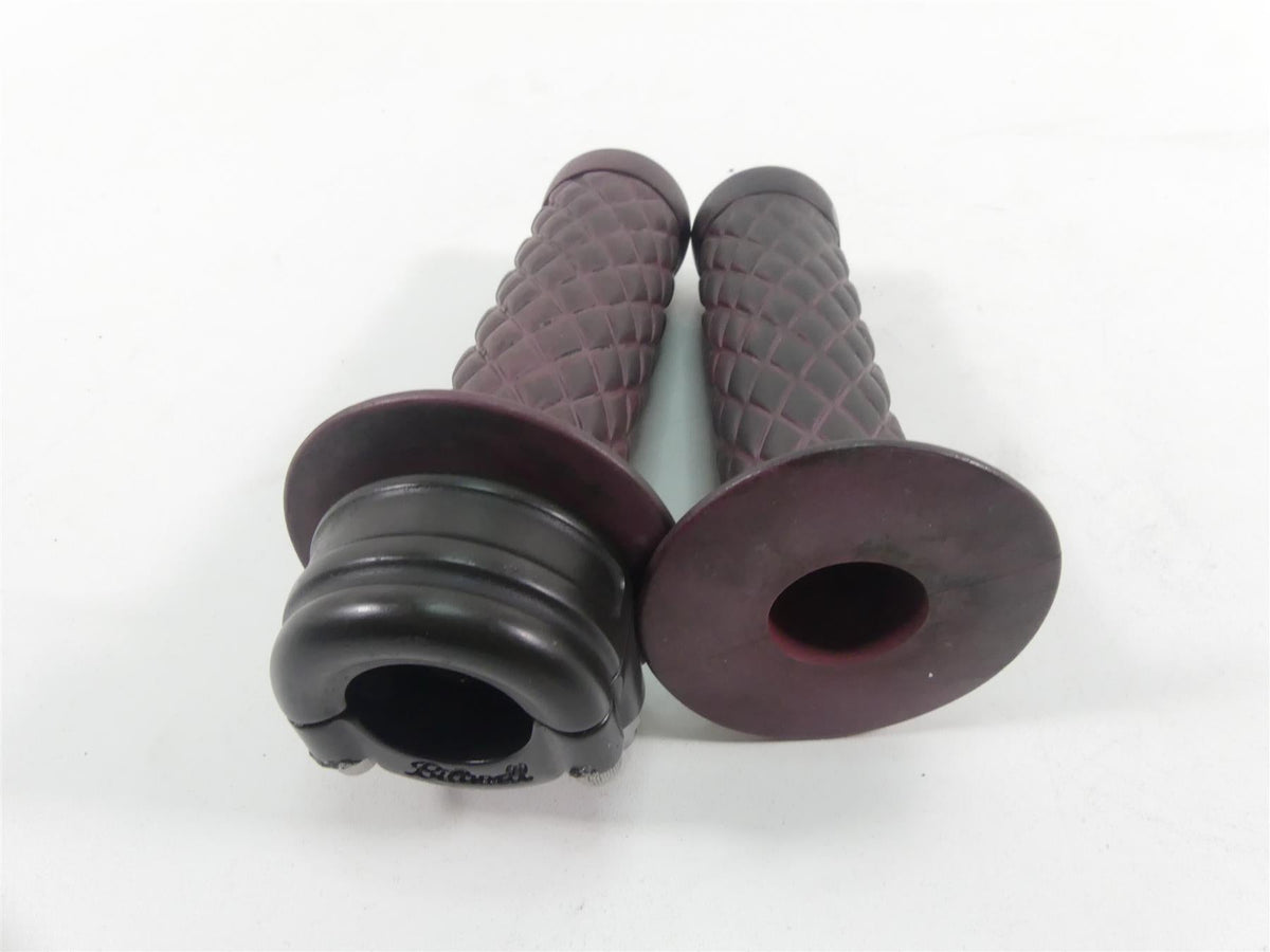 2017 Harley Dyna FXDB Street Bob Biltwell Throttle Grip Handle Set 6602-201-01 {{ shop.shopifyCountryName }} - Mototech271