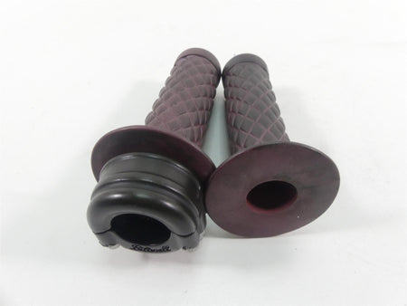 2017 Harley Dyna FXDB Street Bob Biltwell Throttle Grip Handle Set 6602-201-01 {{ shop.shopifyCountryName }} - Mototech271