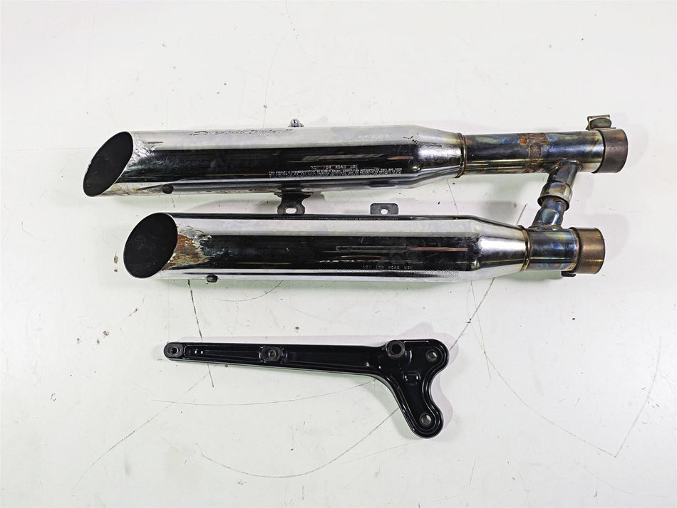 2004 Harley Softail FLSTF Fat Boy Screamin Eagle Slash Cut Exhaust Set 80445-03 {{ shop.shopifyCountryName }} - Mototech271