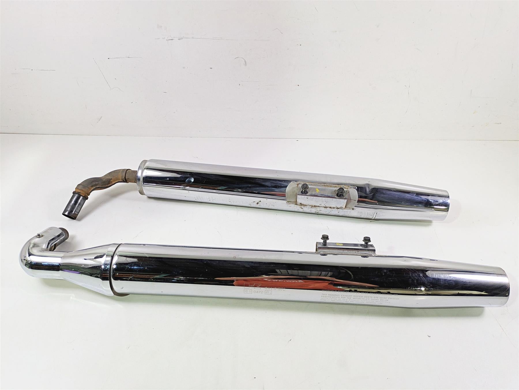 2008 Kawasaki VN1600 Vulcan Nomad Stock Exhaust Pipe Muffler Set 18091-0200 {{ shop.shopifyCountryName }} - Mototech271