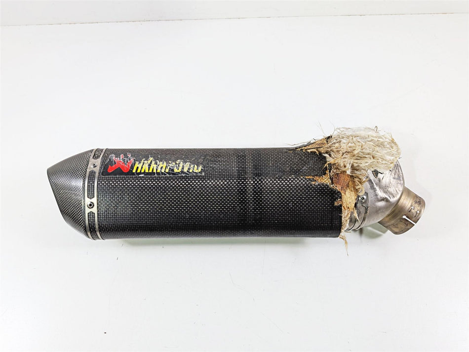 2016 BMW S1000RR K46 Damaged Akrapovic Carbon Fiber Exhaust Pipe Muffler M-HR045-Mototech271